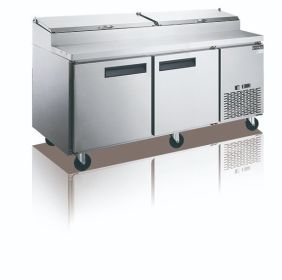 DPP70-9-S2   Pizza Prep Table Refrigerator