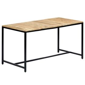 Dining Table 55.1"x27.6"x29.5" Solid Rough Mango Wood