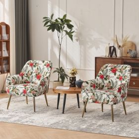 Modern Mid Century Chair velvet Sherpa Armchair for Living Room Bedroom Office Easy Assemble (Color: White, Material: Velvet)